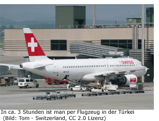 Flugzeit Flugdauer Trkei Deutschland sterreich Schweiz